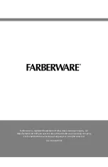 Предварительный просмотр 1 страницы Farberware FFSGDW Instruction Manual