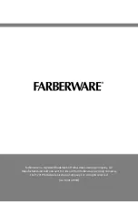 Preview for 1 page of Farberware FHS600W Instruction Manual