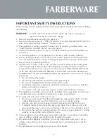 Preview for 5 page of Farberware FM13AFSS Instruction Manual