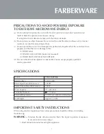 Preview for 4 page of Farberware FMO07ABTBKA Instruction Manual