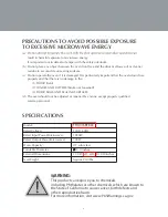 Предварительный просмотр 4 страницы Farberware FMO07ABTBKC Instruction Manual