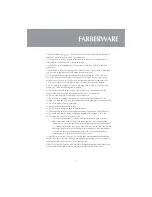 Preview for 5 page of Farberware FMO09BBTCFA Instruction Manual