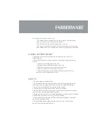 Preview for 7 page of Farberware FMO09BBTCFA Instruction Manual