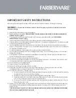 Предварительный просмотр 5 страницы Farberware FMO10AHDBKC Instructions Manual