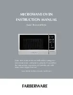 Предварительный просмотр 1 страницы Farberware FMO11ABTWHA Instruction Manual