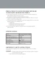 Предварительный просмотр 4 страницы Farberware FMO11AHTBKD Instruction Manual