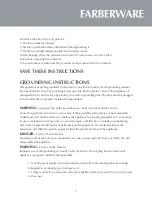 Preview for 6 page of Farberware FMO11AHTWHC Instruction Manual