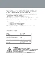 Предварительный просмотр 4 страницы Farberware FMO12AHTBKE Instruction Manual