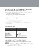 Preview for 4 page of Farberware FMO13AHTBKF Instruction Manual