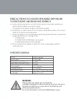 Предварительный просмотр 4 страницы Farberware FMO13AHTBKI Instruction Manual