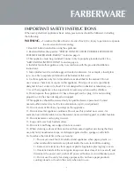 Предварительный просмотр 5 страницы Farberware FMO13AHTBKI Instruction Manual