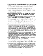 Предварительный просмотр 13 страницы Farberware FPC400 Use & Care Instructions Manual