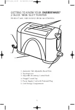 Preview for 6 page of Farberware FPT200 Preferred Use And Care Instructions Manual