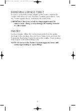 Preview for 9 page of Farberware FPT200 Preferred Use And Care Instructions Manual