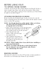 Предварительный просмотр 5 страницы Farberware FSHM100 Use And Care Instructions Manual