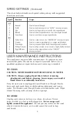 Предварительный просмотр 7 страницы Farberware FSHM100 Use And Care Instructions Manual