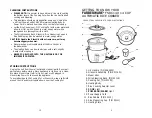 Предварительный просмотр 5 страницы Farberware FSRC140 SPECIAL SELECT Use And Care Instructions Manual