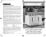 Farberware FST400M (White) Use And Care Instructions Manual preview