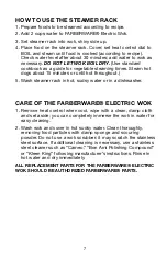 Preview for 8 page of Farberware FSW343 Instruction Manual