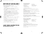 Preview for 2 page of Farberware FWM85B Preferred Use And Care Instructions Manual