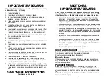 Preview for 2 page of Farberware FWTS Use And Care Instructions Manual