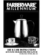 Farberware Millenium FCP412 Use & Care Instructions Manual preview