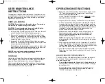 Preview for 7 page of Farberware Millenium FS12B Use And Care Instructions Manual