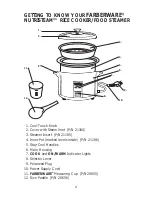 Предварительный просмотр 5 страницы Farberware Millenium NUTRISTEAM FRA500 Use & Care Instructions Manual