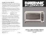 Preview for 1 page of Farberware Millennium FAC850SS Use And Care Instructions Manual