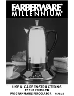 Farberware Millennium FPC512S Use & Care Instructions Manual preview