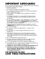 Предварительный просмотр 2 страницы Farberware Millennium FPC512S Use & Care Instructions Manual