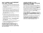 Предварительный просмотр 6 страницы Farberware Millennium FSR200 Use & Care Instructions Manual