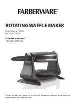 Preview for 1 page of Farberware Rotating Waffle Maker 104553 User Manual