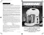Preview for 1 page of Farberware SPECIAL SELECT FSM126BKM Use And Care Instructions Manual