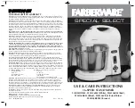 Preview for 1 page of Farberware SPECIAL SELECT FSM126EM Use And Care Instructions Manual