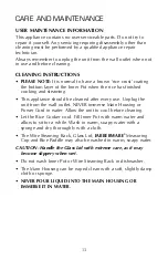 Предварительный просмотр 14 страницы Farberware Special Select FSRC100 Use & Care Instructions Manual