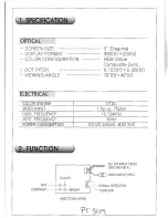 Preview for 2 page of Farenheit 5" TFT LCD Color Monitor User Manual