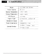 Preview for 9 page of Farenheit 7.2" LCD Wide color monitor User Manual