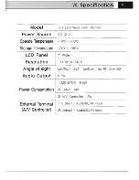 Preview for 10 page of Farenheit 7" TFT LCD Wide Color Monitor User Manual