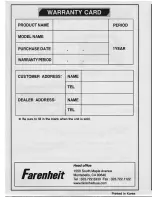 Preview for 8 page of Farenheit CCD-5XS Instruction Manual