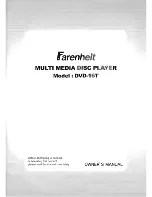 Предварительный просмотр 1 страницы Farenheit DVD-16T Owner'S Manual