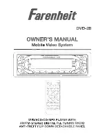 Preview for 1 page of Farenheit DVD-28 Owner'S Manual