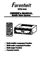 Farenheit DVD-34A Owner'S Manual preview