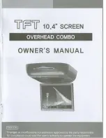 Preview for 1 page of Farenheit MD-1040CMX User Manual