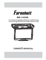 Preview for 1 page of Farenheit MD-1430H Owner'S Manual
