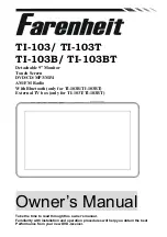 Farenheit TI-103 Owner'S Manual preview