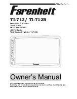 Farenheit TI-712 Owner'S Manual preview