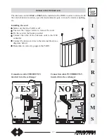 Preview for 39 page of FARFISA INTERCOMS FT 105P Installation, Programming, And  User'S Manual