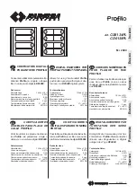 Preview for 1 page of FARFISA INTERCOMS Profilo CD6134PL Manual