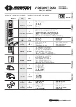 FARFISA INTERCOMS VIDEOKIT DUO EX3262AG Manual предпросмотр